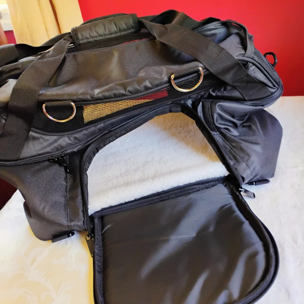 Portable Black Pet Carrier